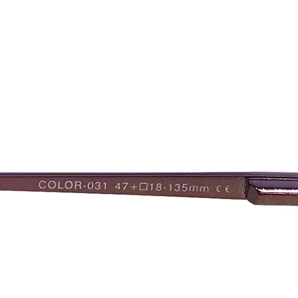 Espirit Petite Eyeglasses Frames 9190 031 Polished Purple Wire Rim 47-18-135